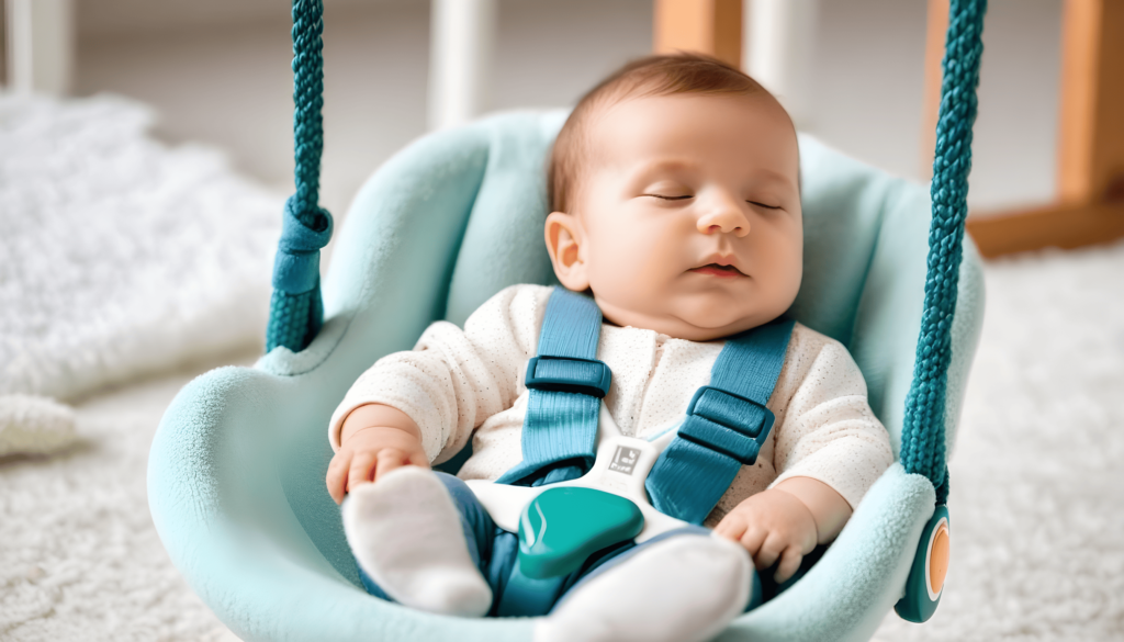 Can a baby sleep in a swing all night?