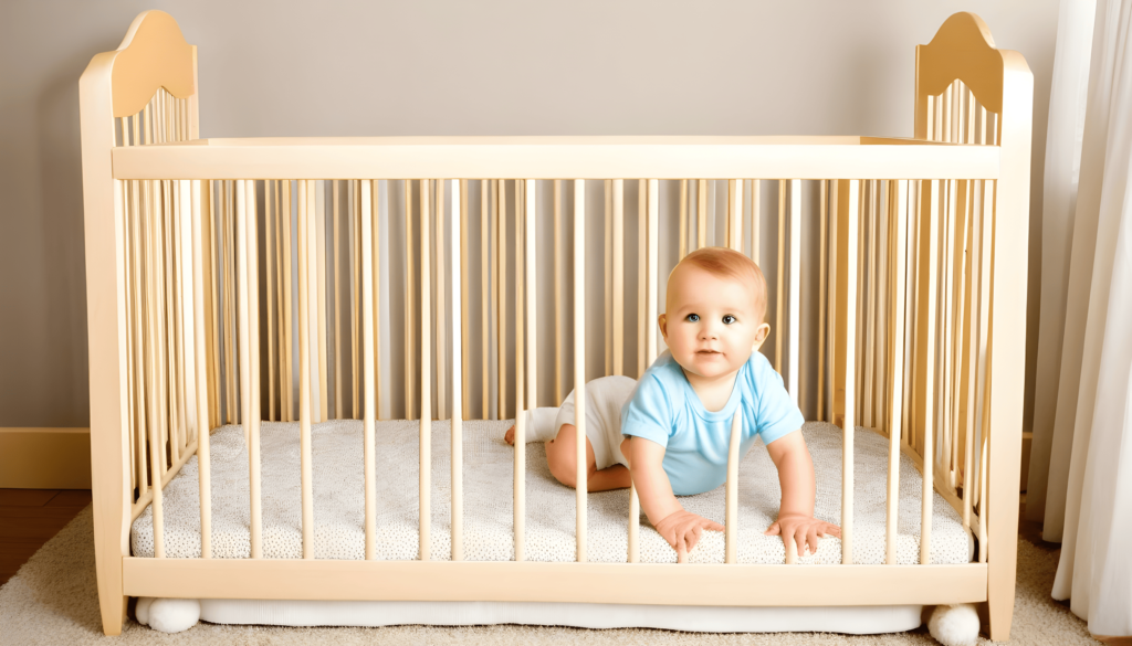 Are there any potential hazards I should be aware of when using a crib?